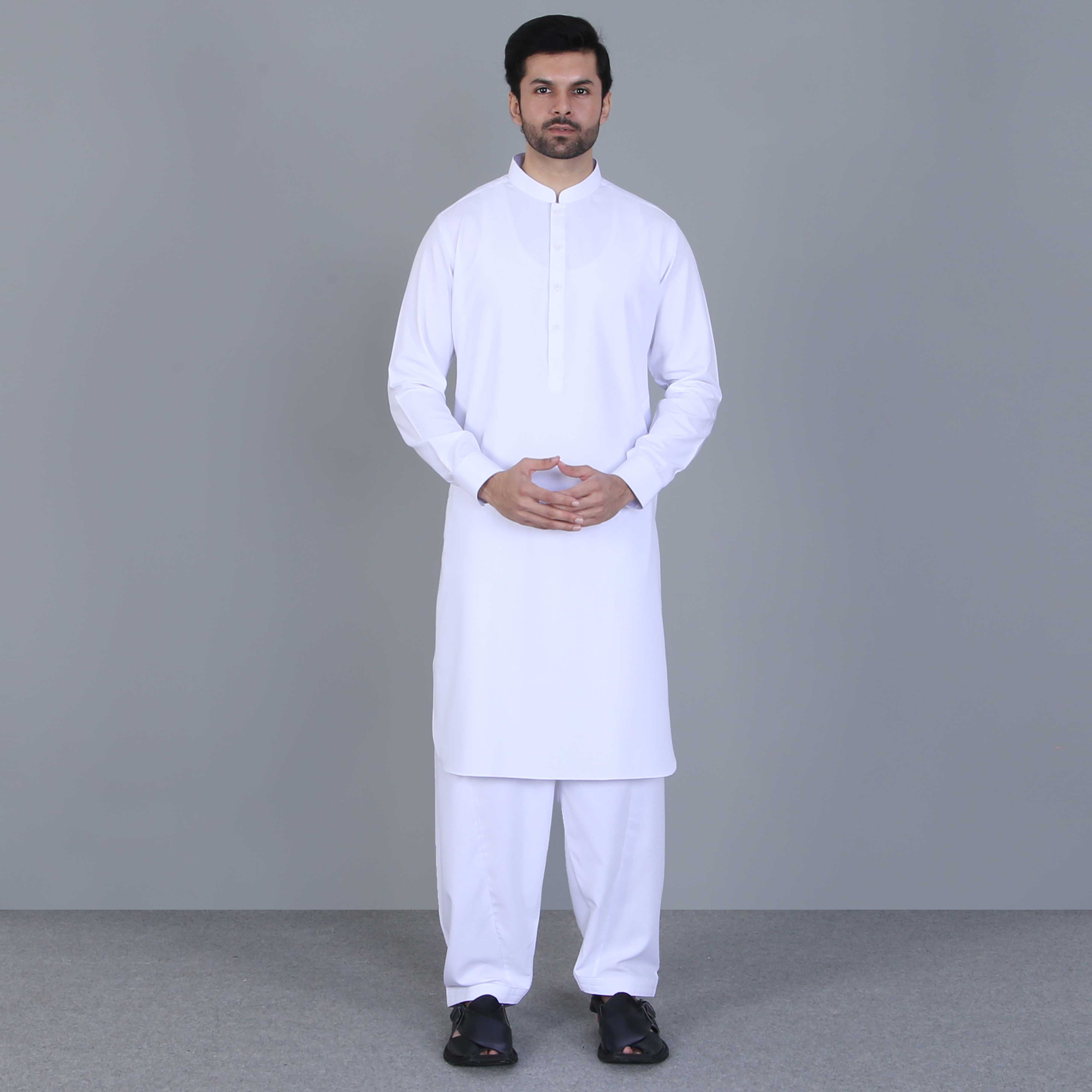 WHITE SHALWAR QAMEEZ(ART220)