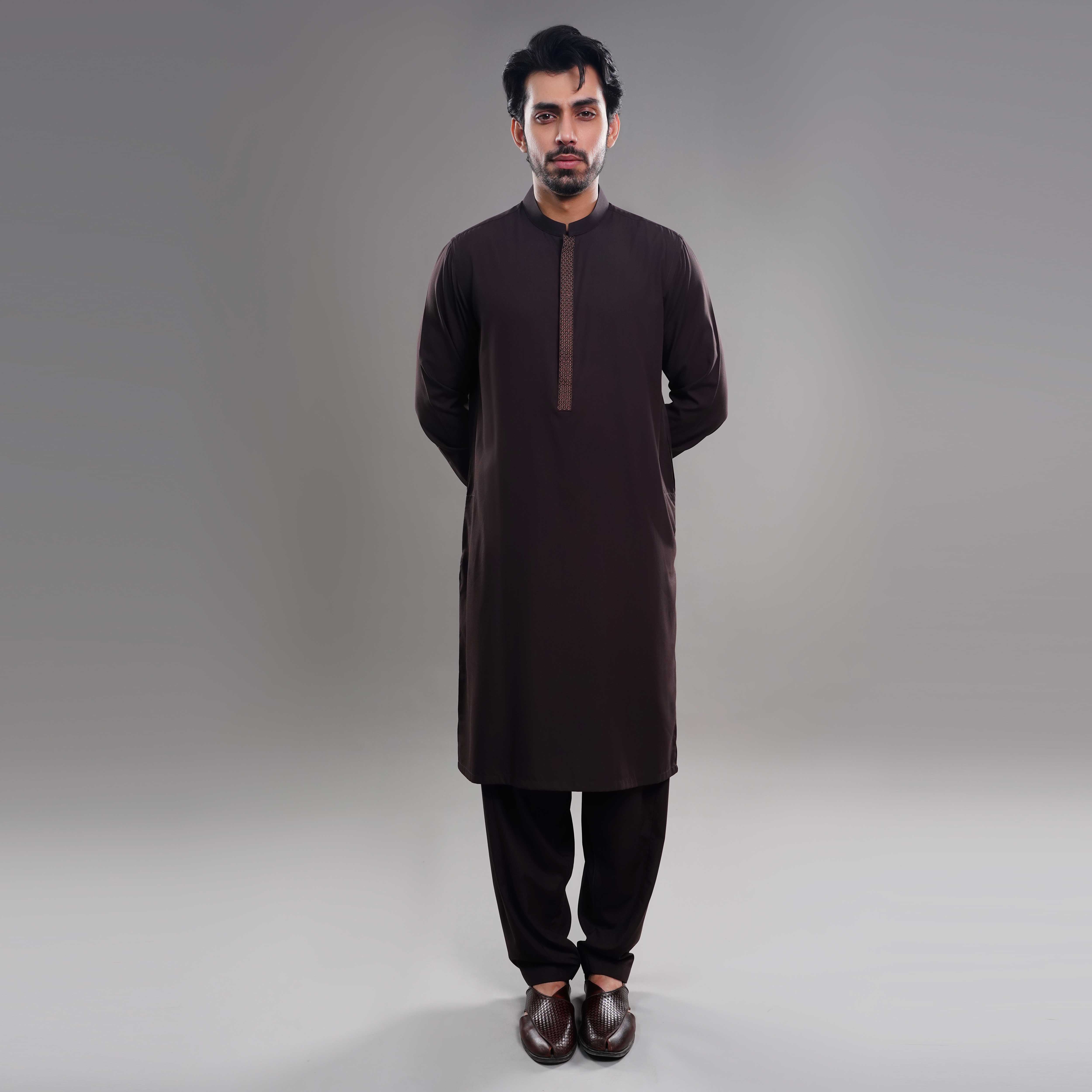 BROWN FLEX SHALWAR SUIT(ART240)