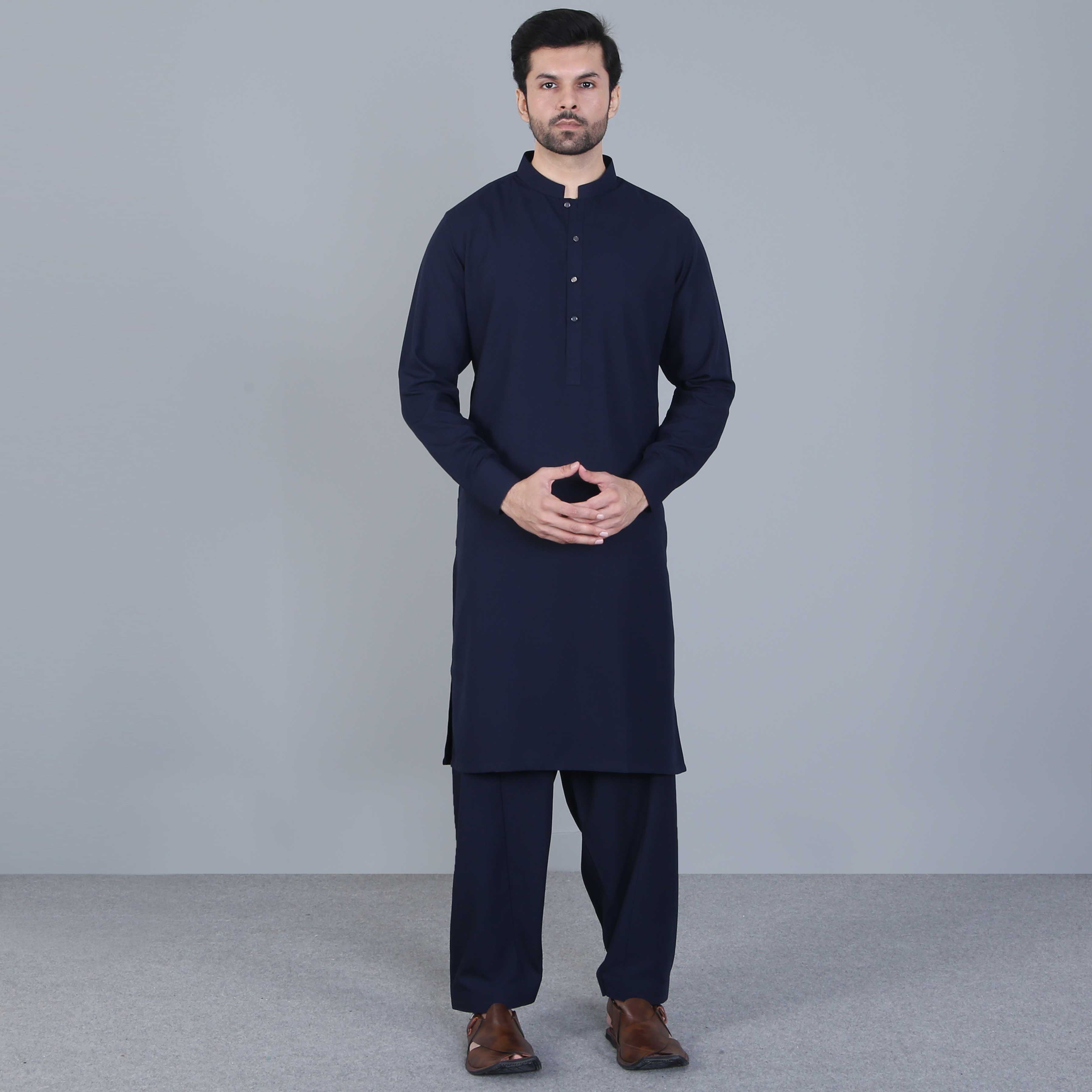 SHALWAR QAMEEZ NAVY BLUE(ART222)