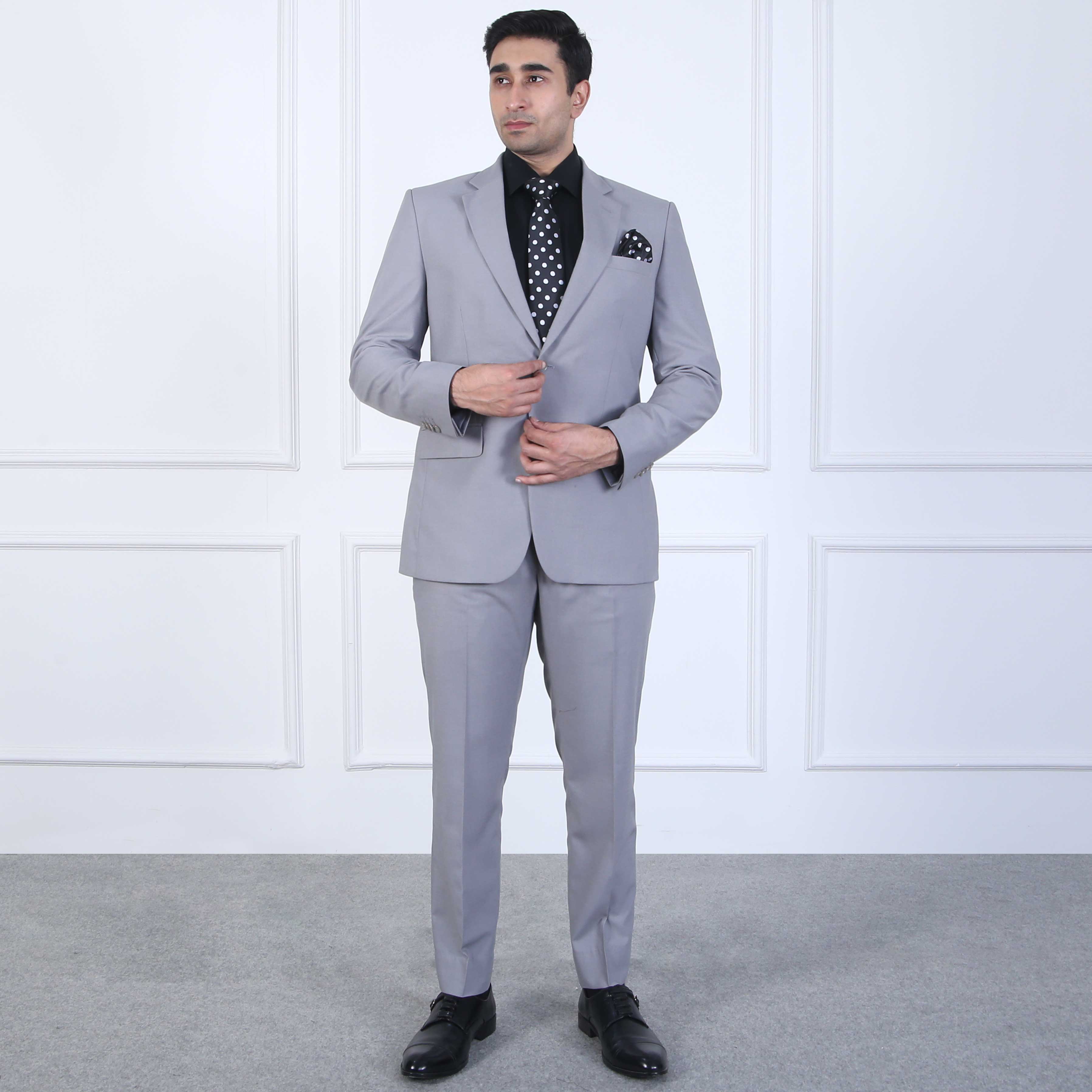 DARK GREY 2PCS SUIT