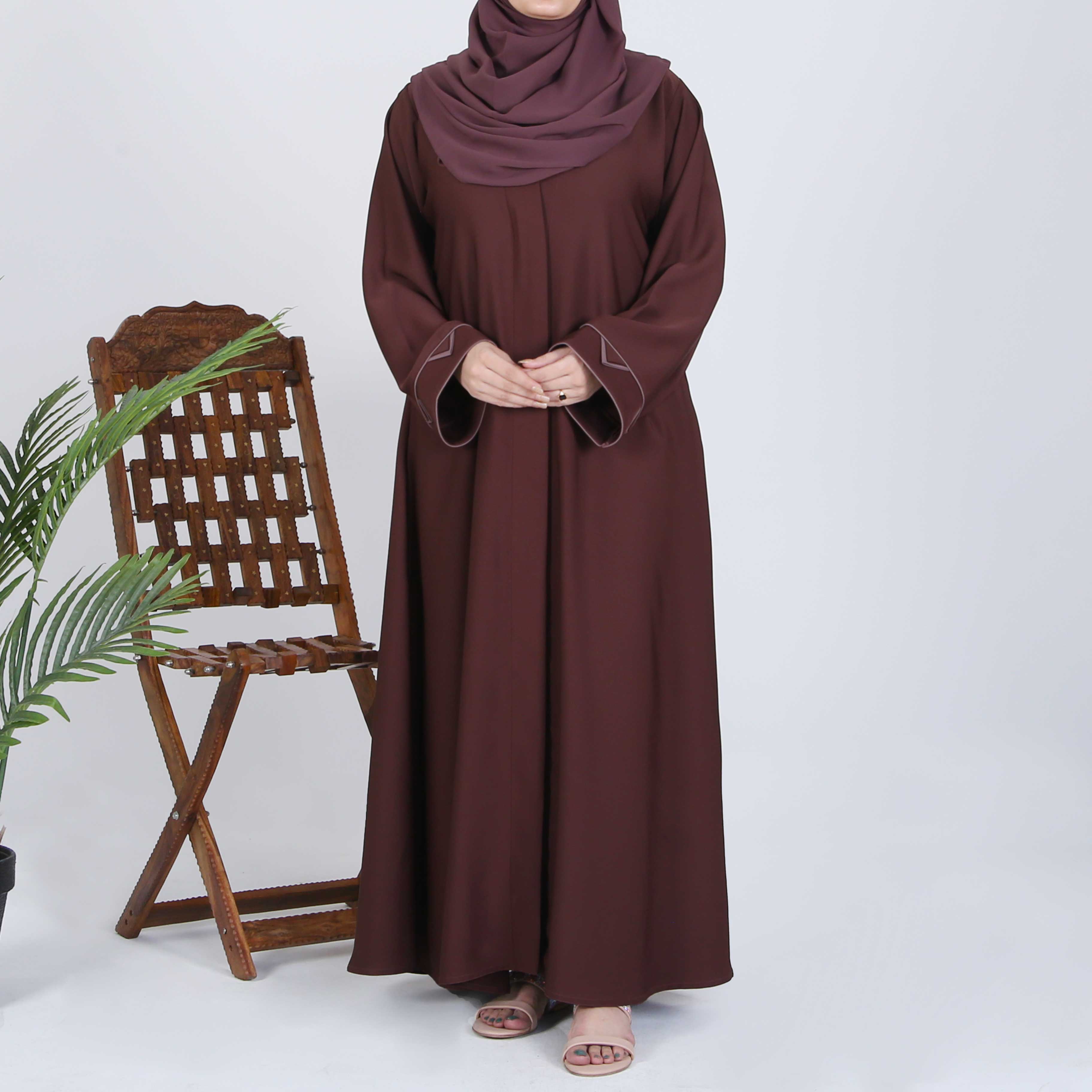 SEAL BROWN ABAYA(RB862)