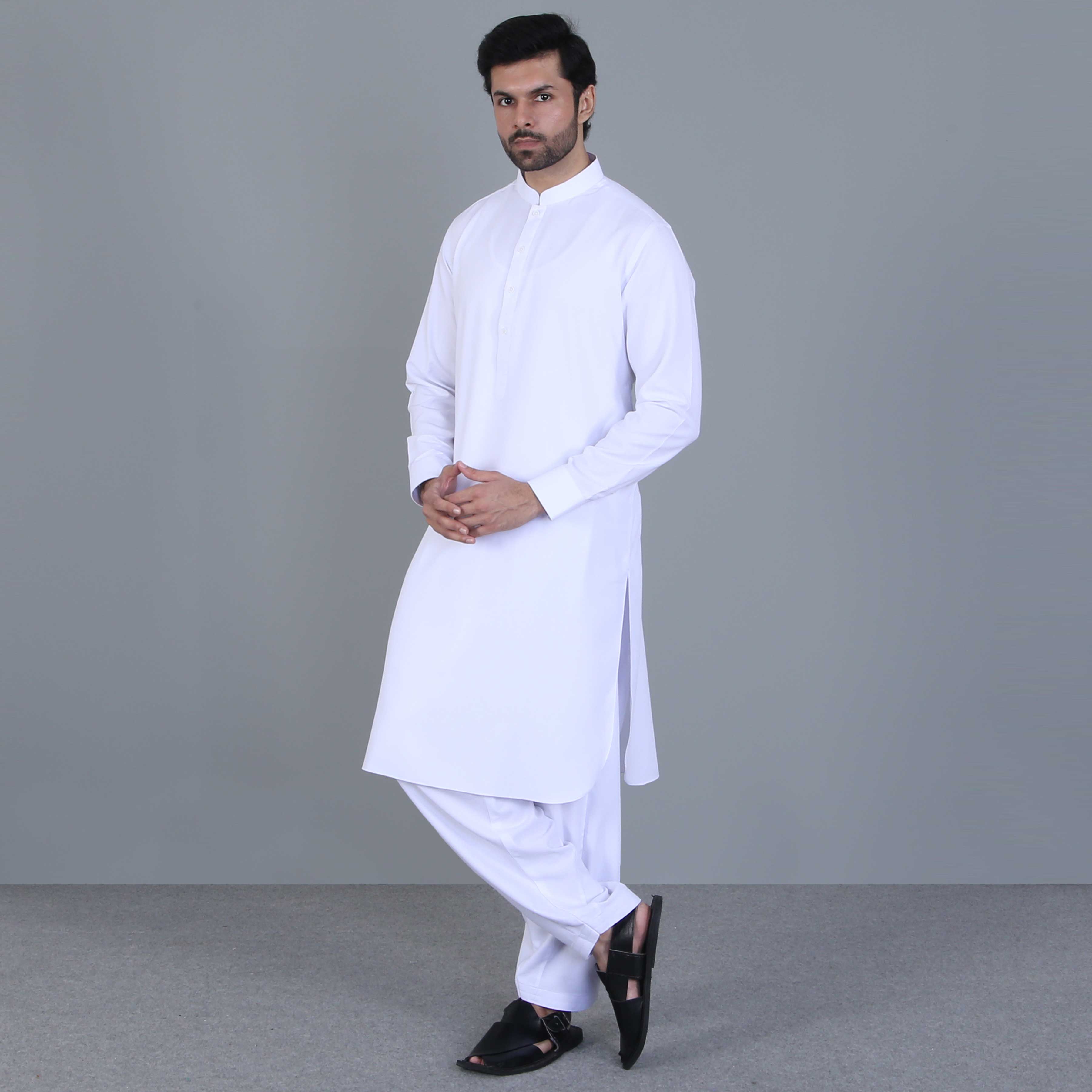 WHITE SHALWAR QAMEEZ(ART220)