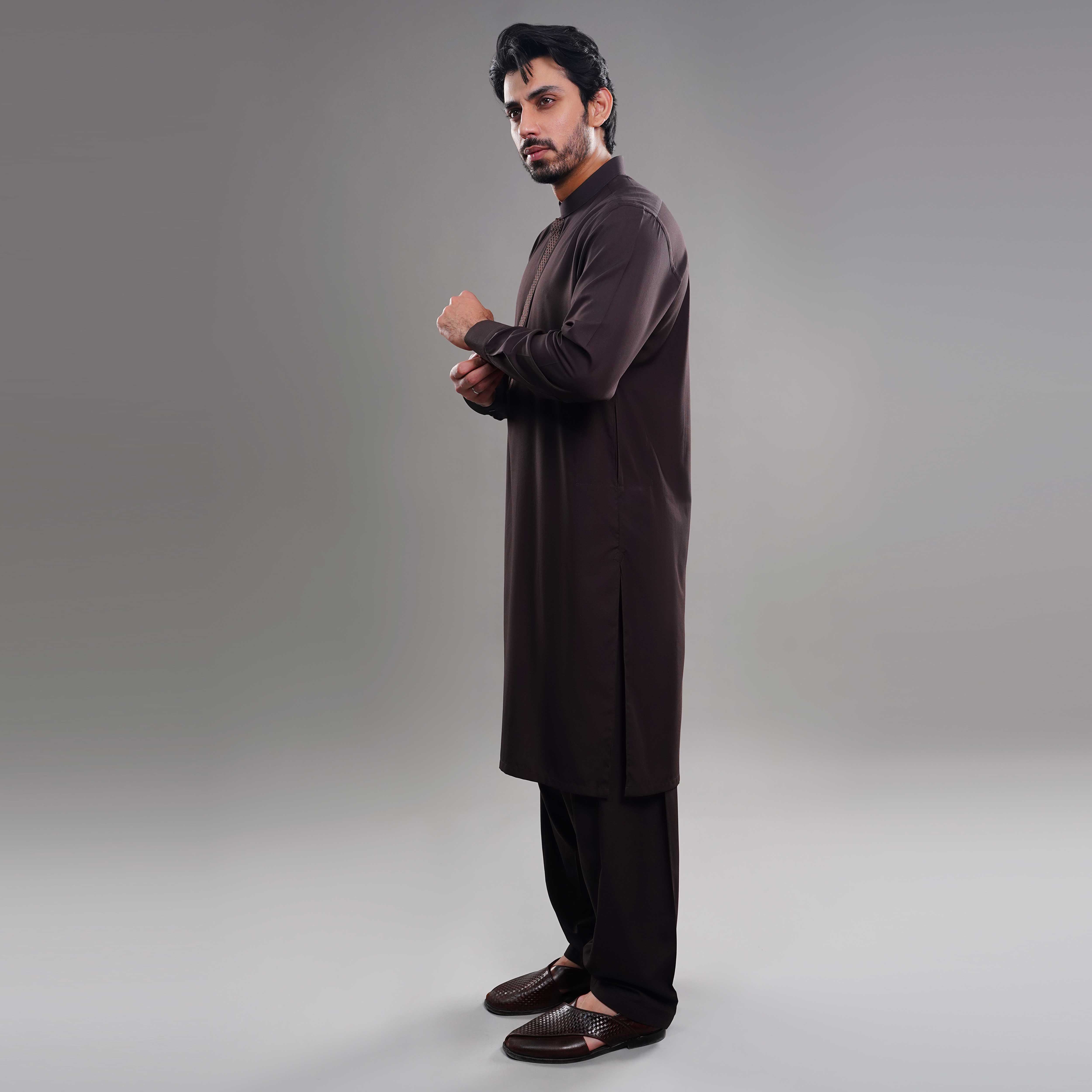 BROWN FLEX SHALWAR SUIT(ART240)