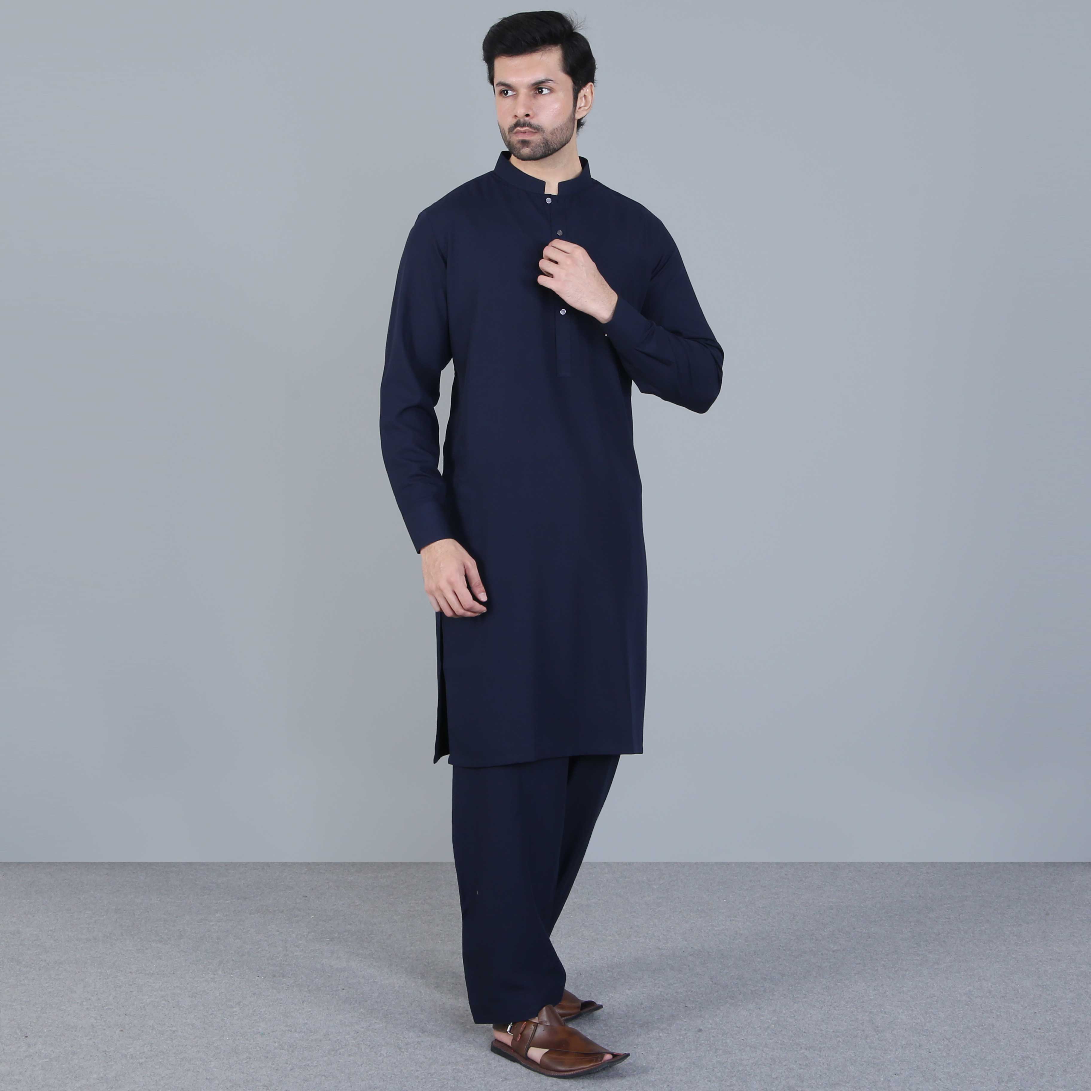 SHALWAR QAMEEZ NAVY BLUE(ART222)