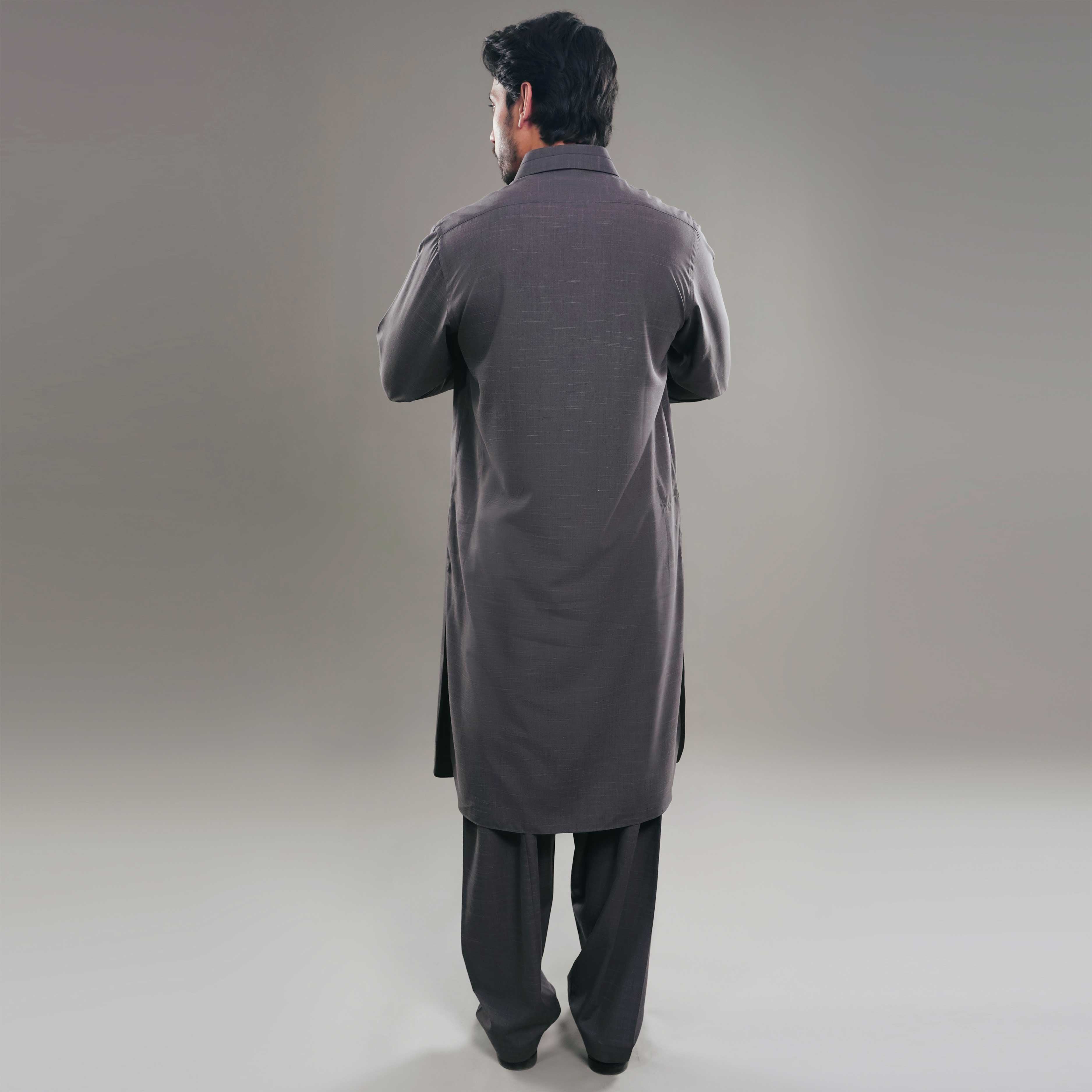 DEEP CHARCOAL SHALWAR QAMEEZ(ART244)