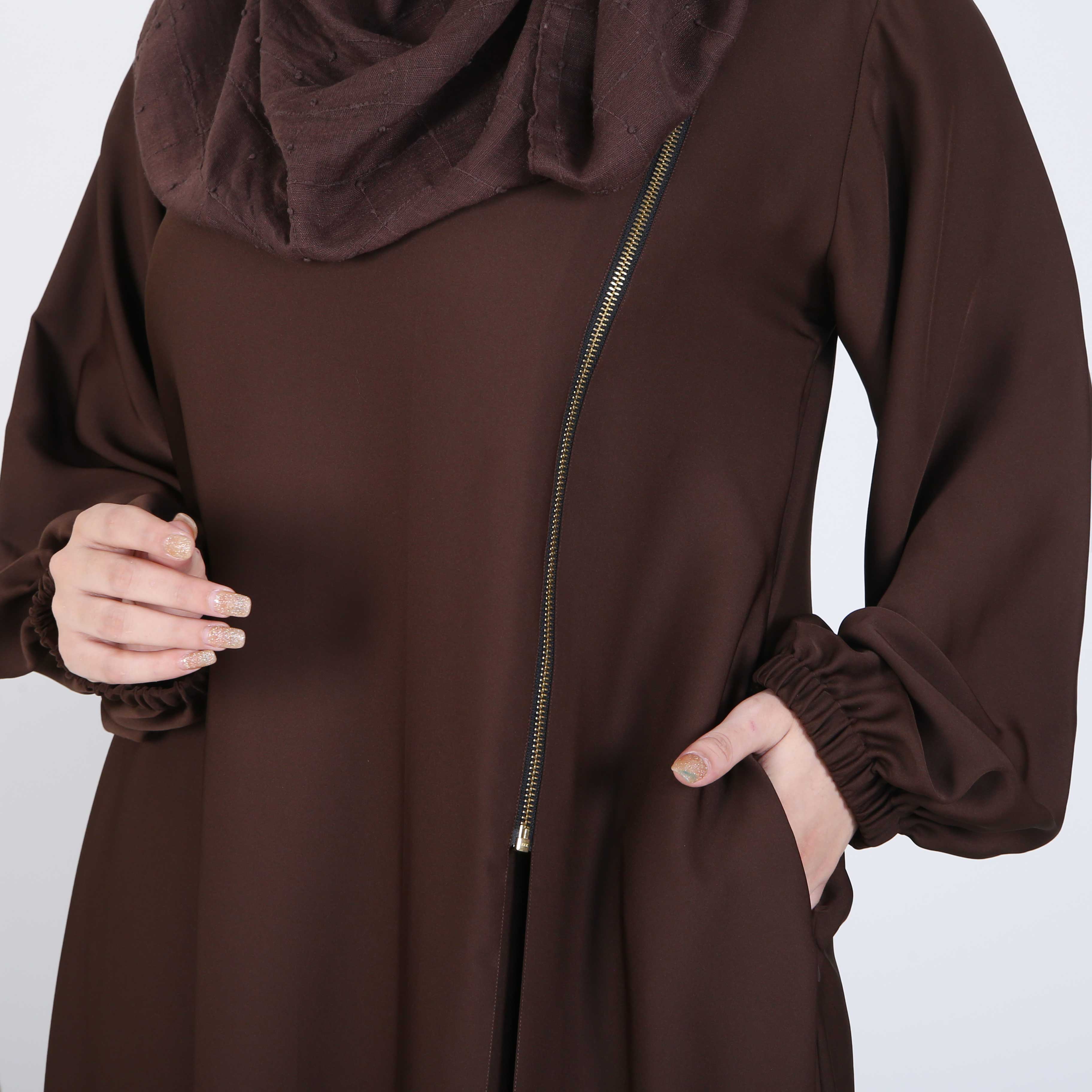 BISTRE BROWN ABAYA(PR897)