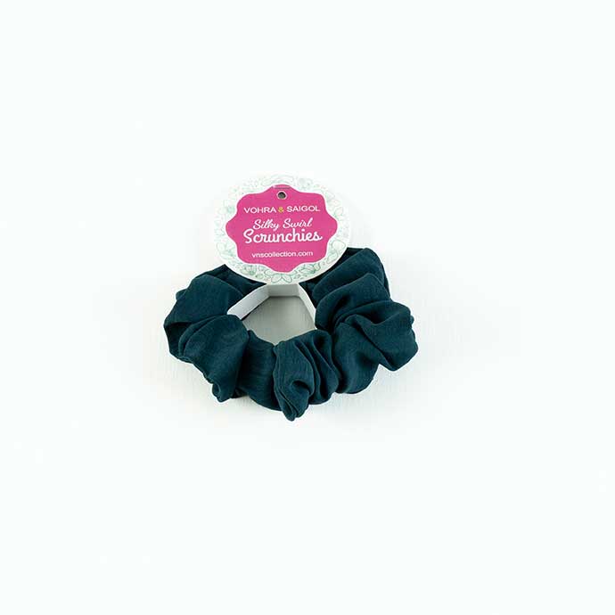 TEAL BLUE SCRUNCHIE